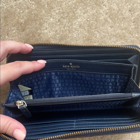 Kate Spade Midnight Blue Zip Wallet - Picture 4 of 4